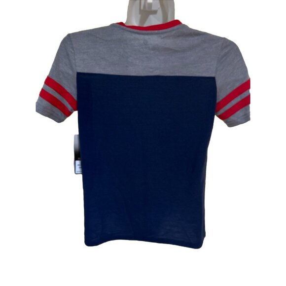 NEW Connecticut UConn Huskies Colosseum Athletics Blue V-Neck SS T-Shirt Girls 7 - Picture 4 of 5